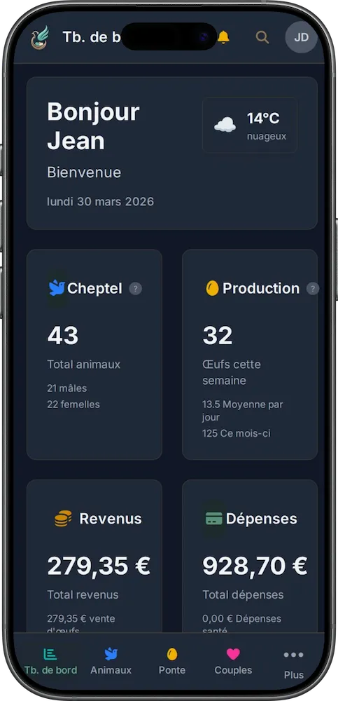 AviarySoft en version mobile (PWA)